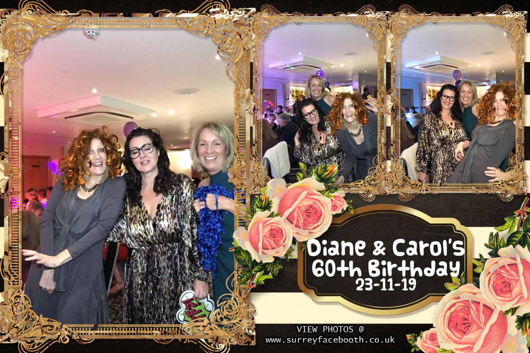 Diane & Carol's 60th Birthday | View more photos from the event at galleries.surreyfacebooth.co.uk/u/Surrey-FaceBooth/Diane-Carols-60th-Birthday